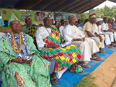 Vue partielle des chefs traditionnelles du grand Ogou